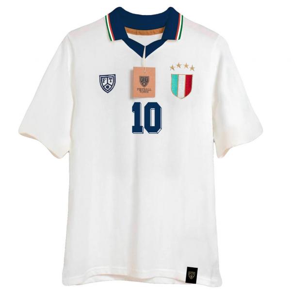 Bawełniana koszulka Football Town Classic Italy Gli Azzurri Away