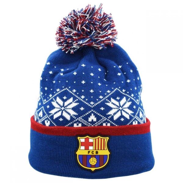 FC Barcelona czapka zimowa FCB Christmas Hat Junior granatowy OSFW