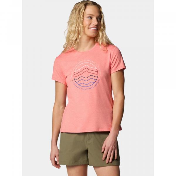 Koszulka szybkoschnąca damska Columbia Sloan Ridge Graphic SS Tee