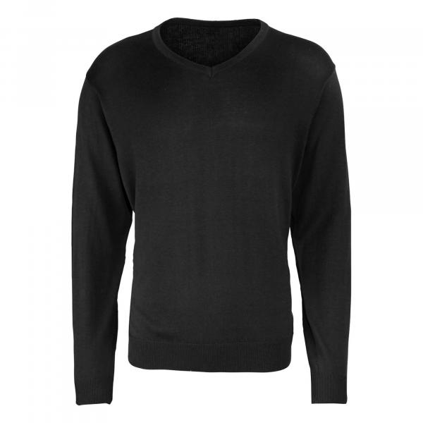 Sweter Męski Z Dzianiny Z Dekoltem V