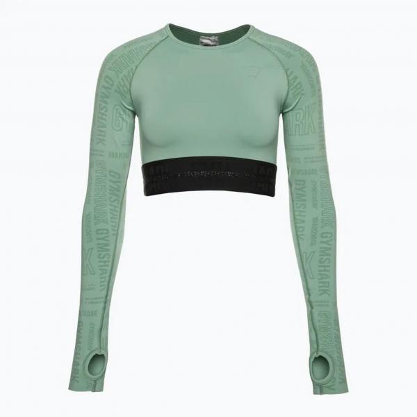 Top treningowy longsleeve damski Gymshark Vision Crop Top