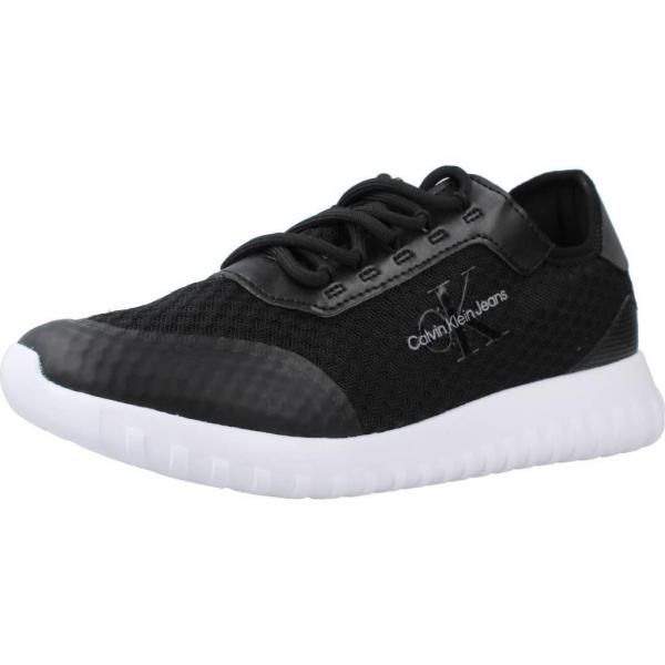 Tenisówki Calvin Klein Model Eva Runner Monologo W Kolor Czarny