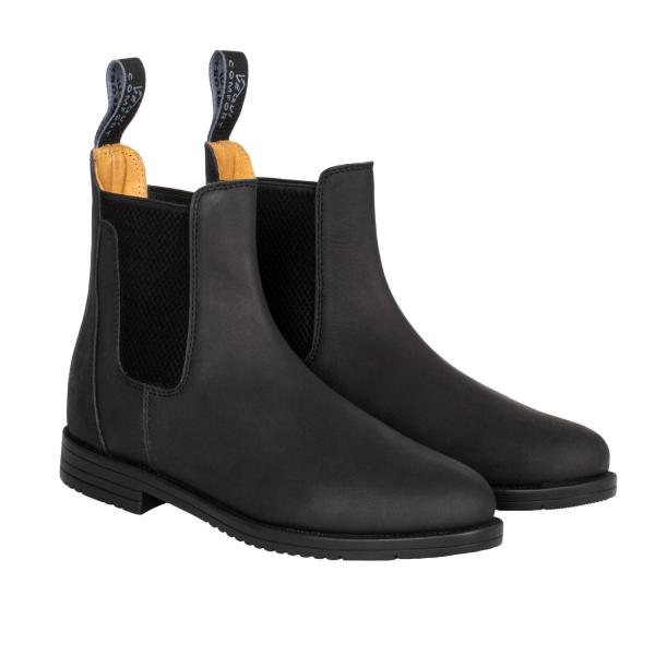 Buty jodhpur z nubuku z bocznymi elastycznymi paskami