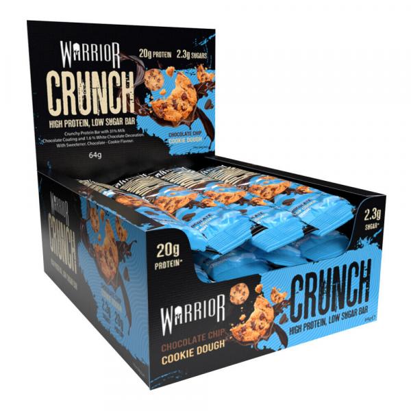 Baton Proteinowy Crunch Bar Chocolate Chip Cookie Dough Warrior 12 batonów