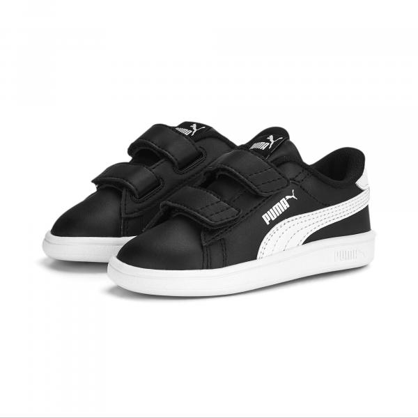 Niemowlęce skórzane sneakersy Smash 3.0 V PUMA Black White