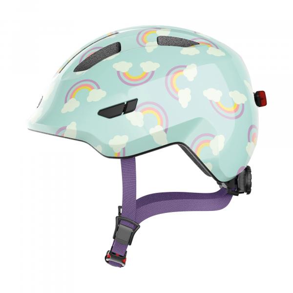ABUS Kask dziecięcy „Smiley 3.0 LED” niebieski tęczowy