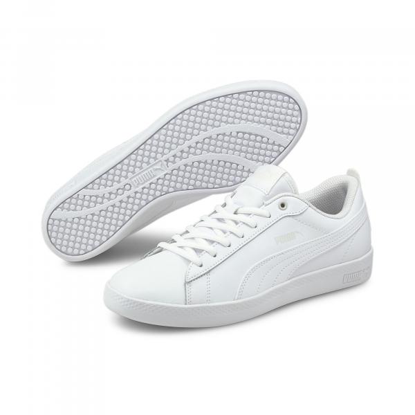 Damskie buty sportowe Smash v2 Leather PUMA White