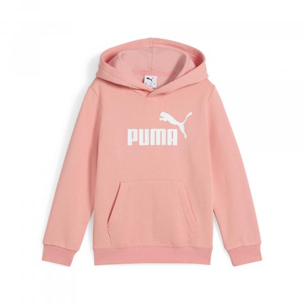 Dziecięca polarowa bluza z kapturem ESS z logo No. 1 PUMA Pink Fruit