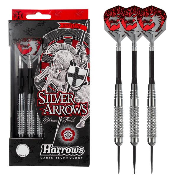 3 lotki do darta Harrows STL Silver Arrows ze stalowym grotem 20gr