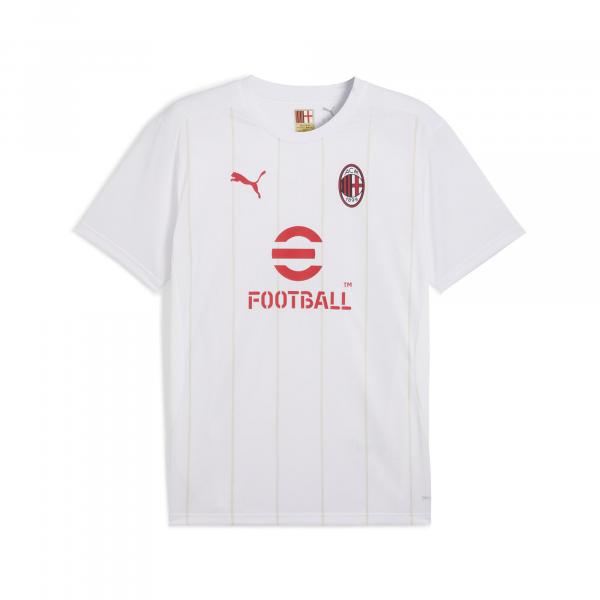 Męska koszulka przedmeczowa AC Milan PUMA White Putty Beige