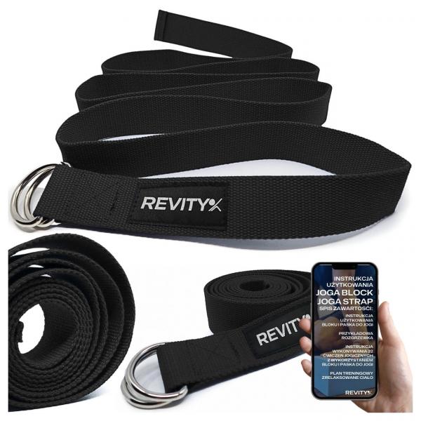 Pasek do jogi i pilatesu Revity 200 x 3.8 cm
