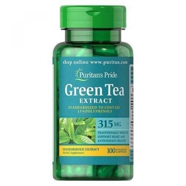 Dieta i odchudzanie Puritan'S Pride Green Tea Extract 315mg 100caps.