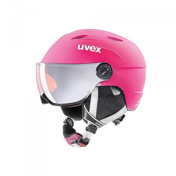 Kask z przyłbicą szybą Uvex Junior Visor Pro Pink Mat 2018