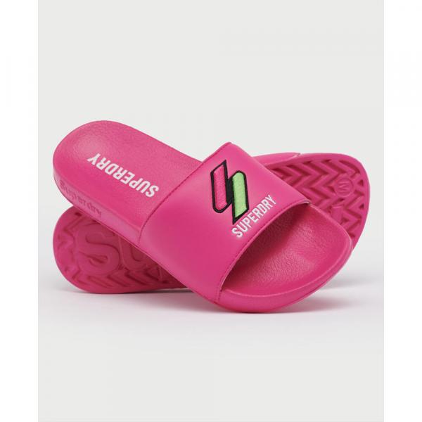 Klapki basenowe damskie Superdry Patch Pool Slide