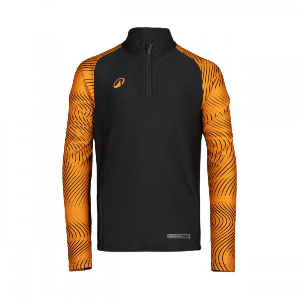 Bluza piłkarska na krótki suwak dla dzieci Kipsta Viralto Wavy Club