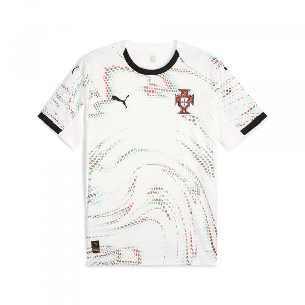 Męska koszulka wyjazdowa Portugalia 2025 PUMA White Black