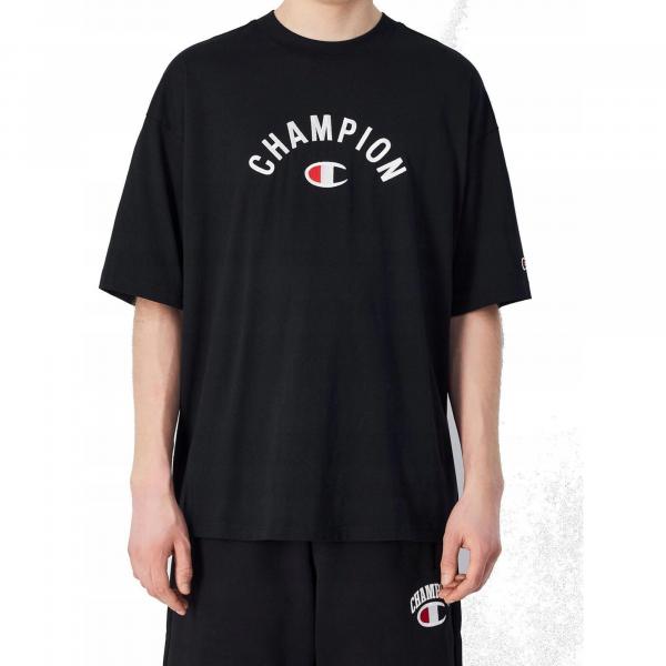 KOSZULKA męska CHAMPION 220798-KK001 bawełna czarny sportowy XL