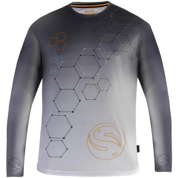 Koszulka Wędkarska Przeciwsłoneczna Guru Hexagon Cool Shirt Upf 50+