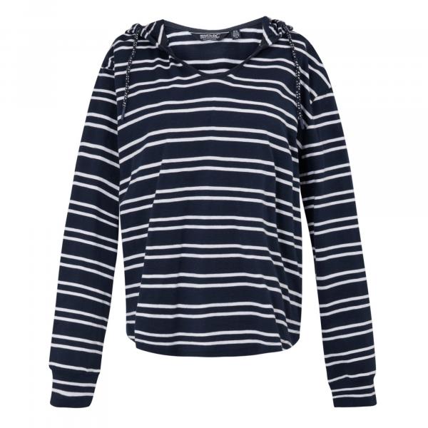 Bluza Z Kapturem Damska Paski W Serek Minerve