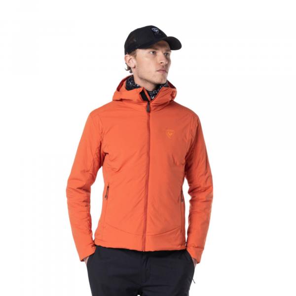 Kurtka narciarska Rossignol męska Opside Hoodie JKT pomarańczowa - M