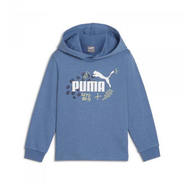 Dziecięca bluza z kapturem ESS+ PUMA PUMA Blue Horizon