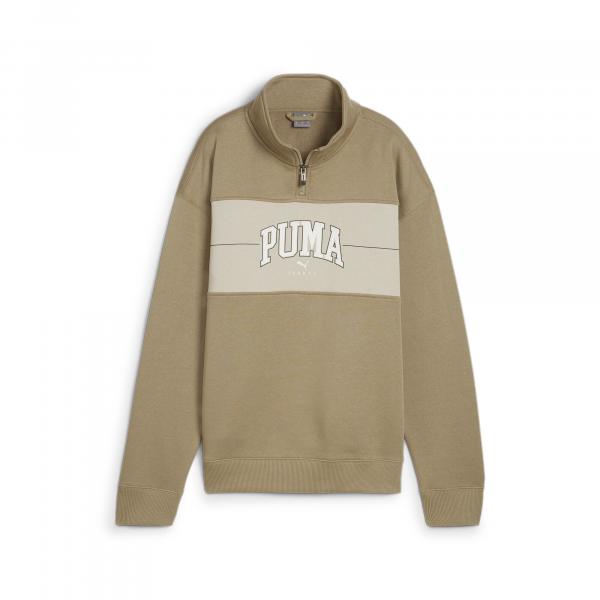 Damska bluza z kapturem i zamkiem 1/4 PUMA SQUAD PUMA Oak Branch Beige