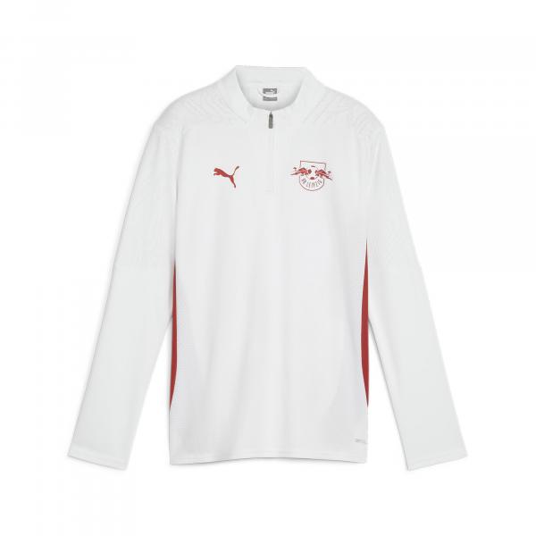 Młodzieżowa bluza treningowa z zamkiem 1/4 RB Leipzig PUMA White Club Red