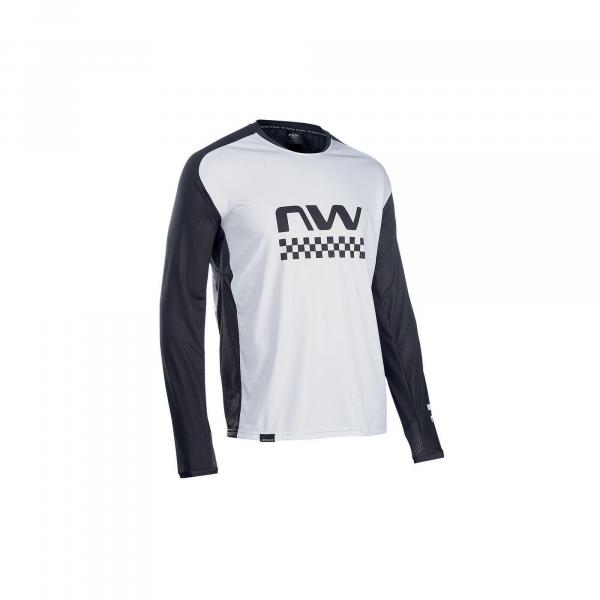 Koszulka rowerowa mtb NORTHWAVE EDGE Jersey LS jasna szara