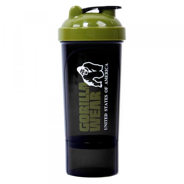 Shaker Compact 400ML - Czarny/zielony
