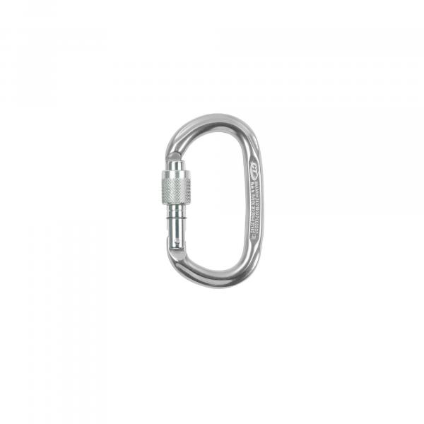 Karabinek Wspinaczkowy Climbing Technology Pillar CF SG (Screw Gate) - silver