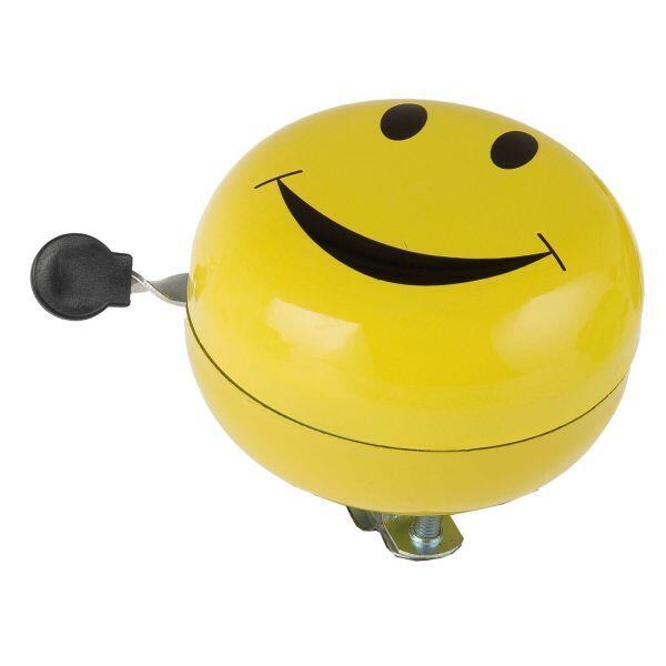 Dzwonek Rowerowy Ding-Dong Ø80Mm - Smiley Yellow