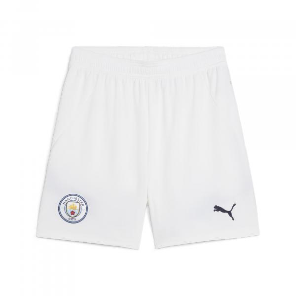 Szorty młodzieżowe Manchester City 24/25 PUMA White Marine Blue