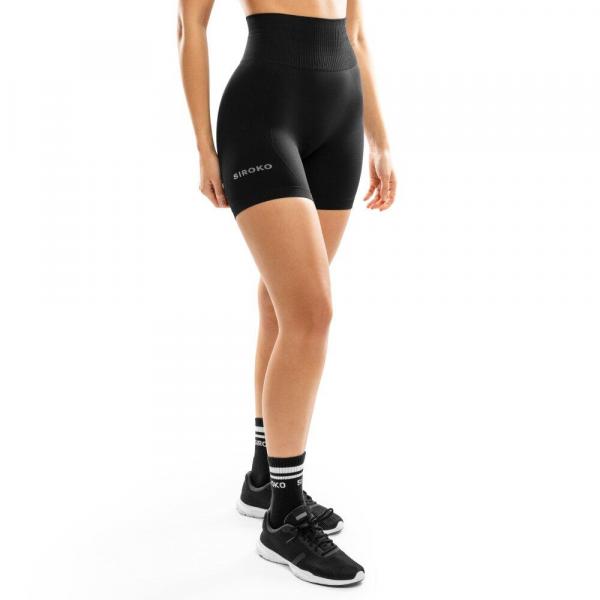 Damskie bezszwowe krótkie legginsy kolarki treningowe Fitness Siroko Persist