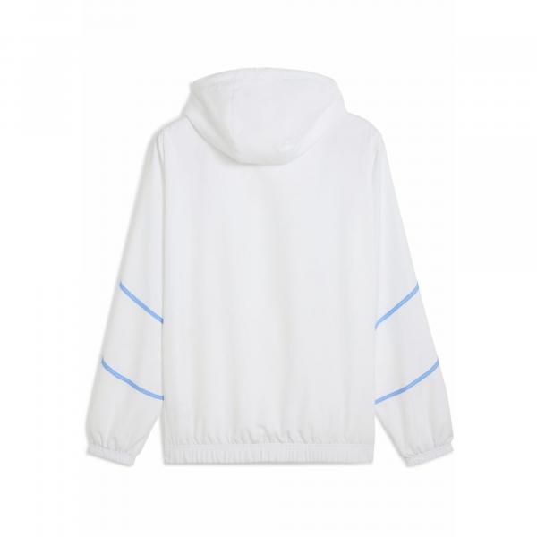 Męska tkana kurtka przedmeczowa Malmö FF PUMA White Team Light Blue