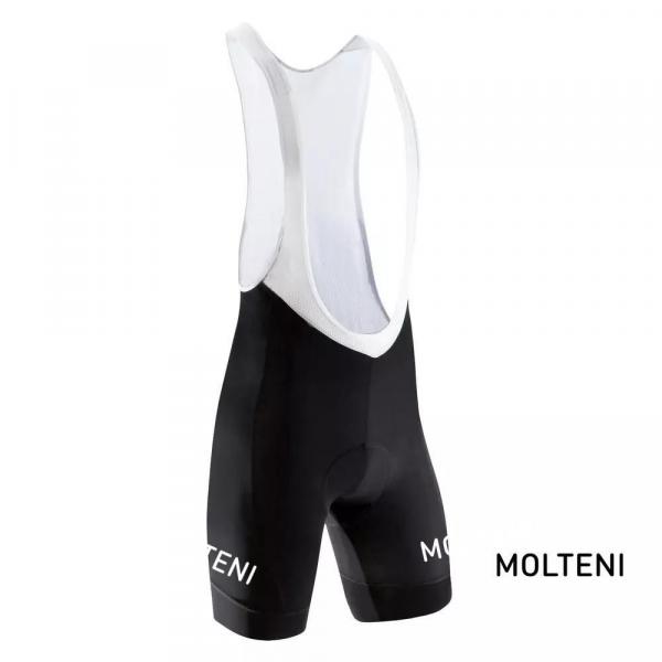 Spodenki rowerowe Molteni Vintage czarno-czerwone
