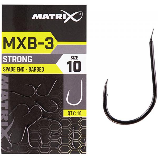 Haczyki Z Zadziorem Matrix Eyed Mxb-3 Barbed R. 10
