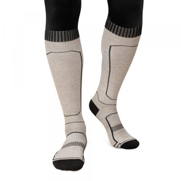 Skarpety narciarskie z wełny Sporty zimowe Siroko Ultimate GLIDE Sand