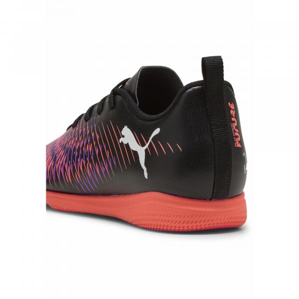 Młodzieżowe halowe buty piłkarskie FUTURE 8 PLAY IT PUMA Black White Glowing Red