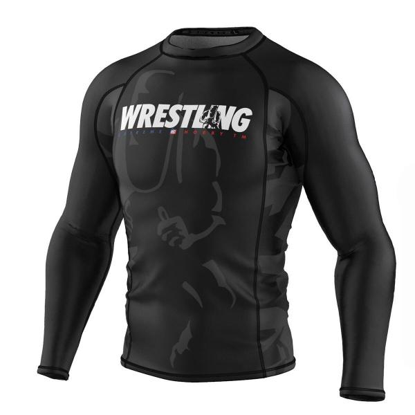 Koszulka sportowa męska Rashguard do MMA EXTREME HOBBY BOLD WRESTLING