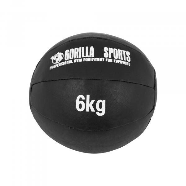 Piłka lekarska do ćwiczeń ze skóry syntetycznej Gorilla Sports