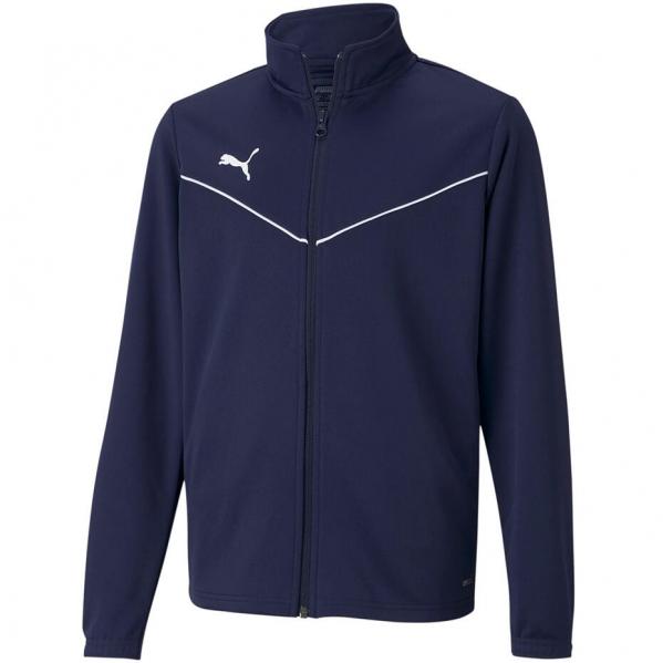 Bluza dla dzieci Puma teamRISE Training Poly Jacket Jr granatowa