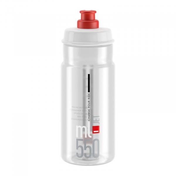 Bidon Jet Clear Czerwony 550ml, Elite