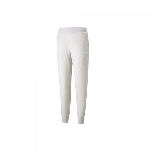 Puma Essential Logo Pants, damskie spodnie dresowe, Beżowe