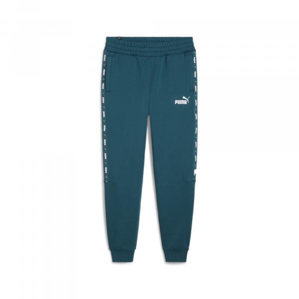 Męskie spodnie dresowe Essentials+ Tape PUMA Cold Green