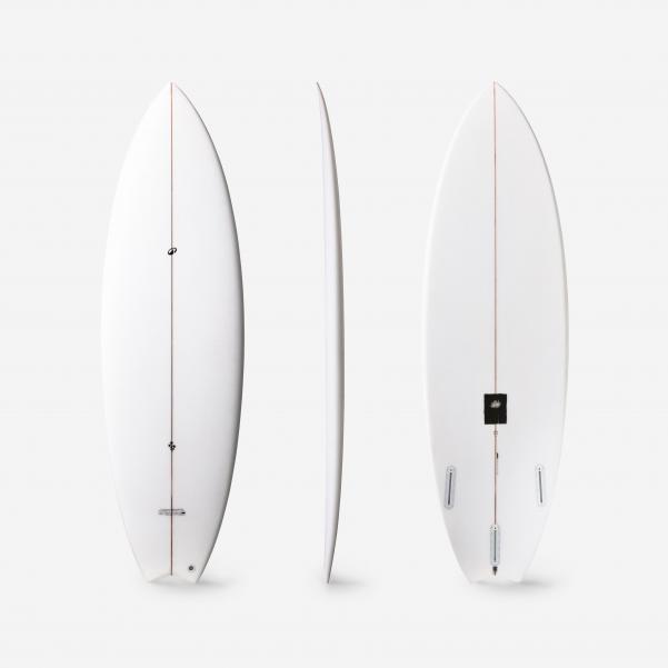 Deska surfingowa Olaian Shortboard 900 Wide 5'8-6' skrzynki Futures bez finów