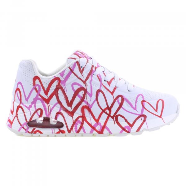 Buty na co dzień damskie SKECHERS SPREAD THE LOVE zdobienie w serca