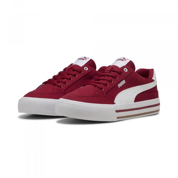 Sneakersy unisex Court Classic Vulcanised Formstrip PUMA Dark Crimson White Red