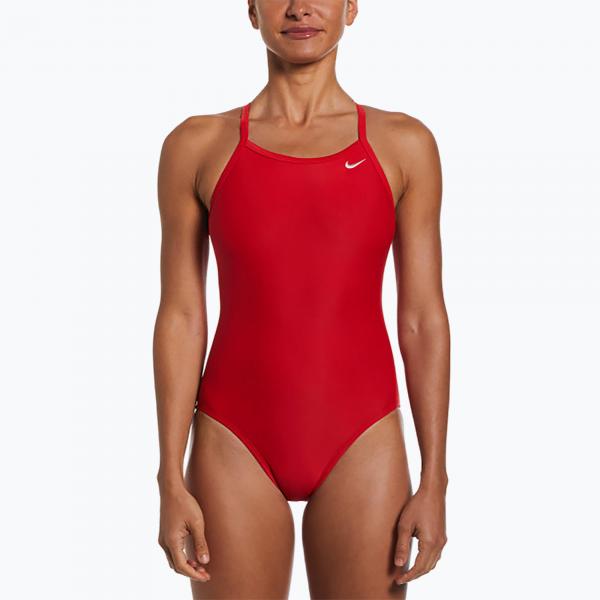 Strój pływacki jednoczęściowy damski Nike Solid Racerback university