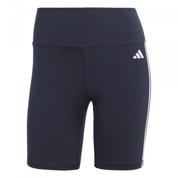 Training Essentials 3-Stripes High-Waisted Short Leggings