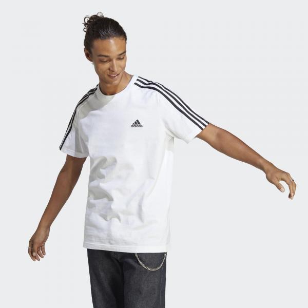 Koszulka treningowa męska adidas Essentials Single Jersey 3-Stripes Tee